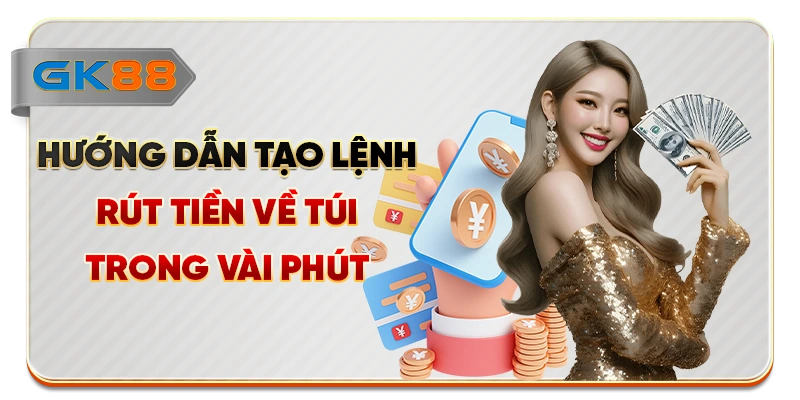 Hướng dẫn tạo lệnh rút tiền về túi trong vài phút